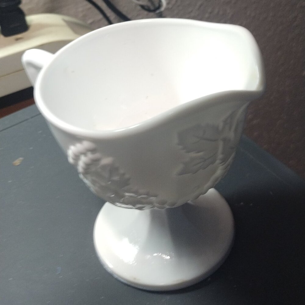 Milk Glass sugar and creamer set